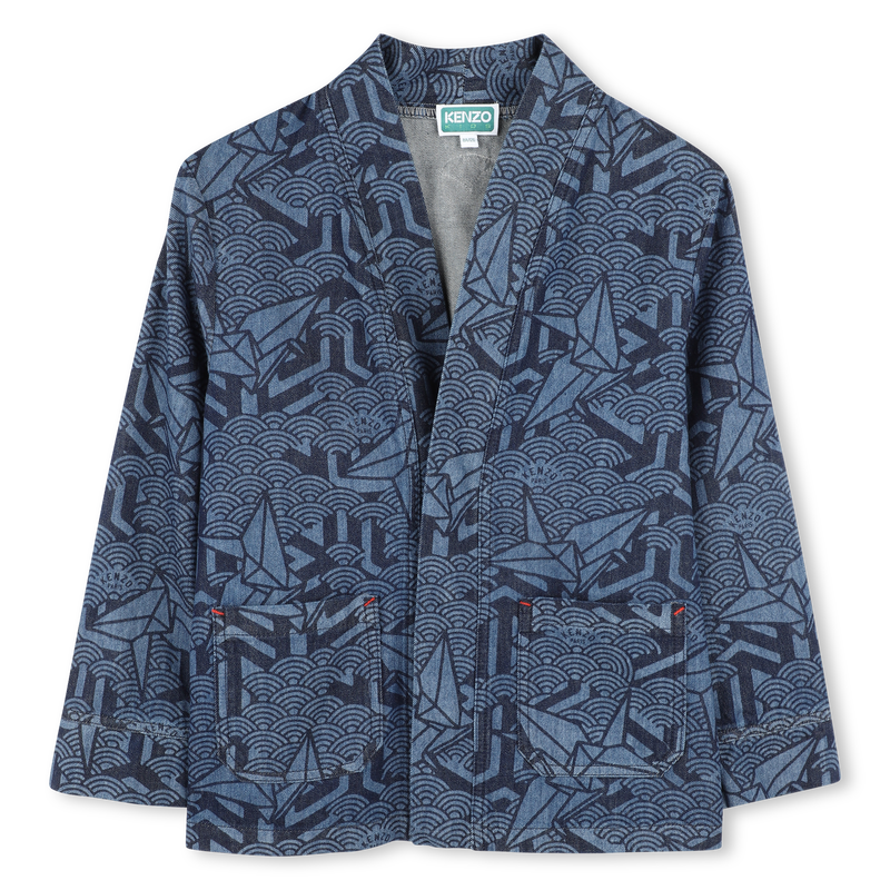 Veste en jean imprimée KENZO KIDS 
                    UNISEXE